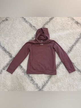 Under Armour Dusty Rose Pullover Hoodie with White Logo